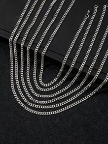 1 pc Fashionable street style celebrity same minimalist style stainless steel necklace (give to a friend)