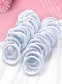 50/100 Stücke einfache Haargummis mit hoher Elastizität für Damen, geeignet für den täglichen Gebrauch, Valentinstag, Pferdeschwanzhalter, Haargummis, Haargummiringe, Scrunchies, Haarseile