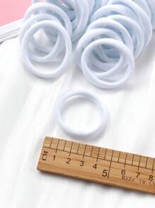 50/100 Stücke einfache Haargummis mit hoher Elastizität für Damen, geeignet für den täglichen Gebrauch, Valentinstag, Pferdeschwanzhalter, Haargummis, Haargummiringe, Scrunchies, Haarseile