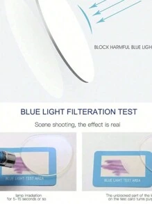 1pc Fashion Cat Eye Non-Prescription Glasses, High-End Casual Mix-Color Non-Prescription Glasses - Purple - View 4