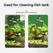 1入魚缸除藻器,33厘米長的水草清潔刀,適用於魚缸清洗的藻類刮除工具 - 黑色 - 查看 3