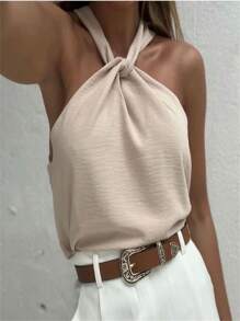 Women Tank Tops & Camis - Màu be - Xem 2