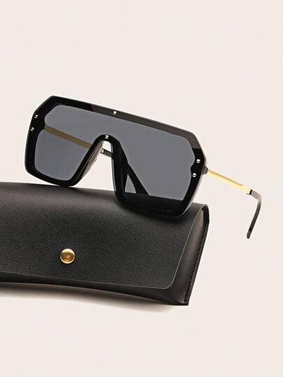 Men Flat Top Fashion Glasses For Summer Outdoor Perfect For Friend As A Gift Street Shades Accessories Beach Accessories Glasses Shades Looks Street Style And Suit For Sweater Jacket Sweatshirt Hoodie Leather Pants And Cargo Pants For Summer Beach Vacation,Outdoor,Travel