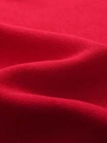 Annil Tween Girl Winter Modal Round Neck Homewear Pjama Set Red - Red - View 4