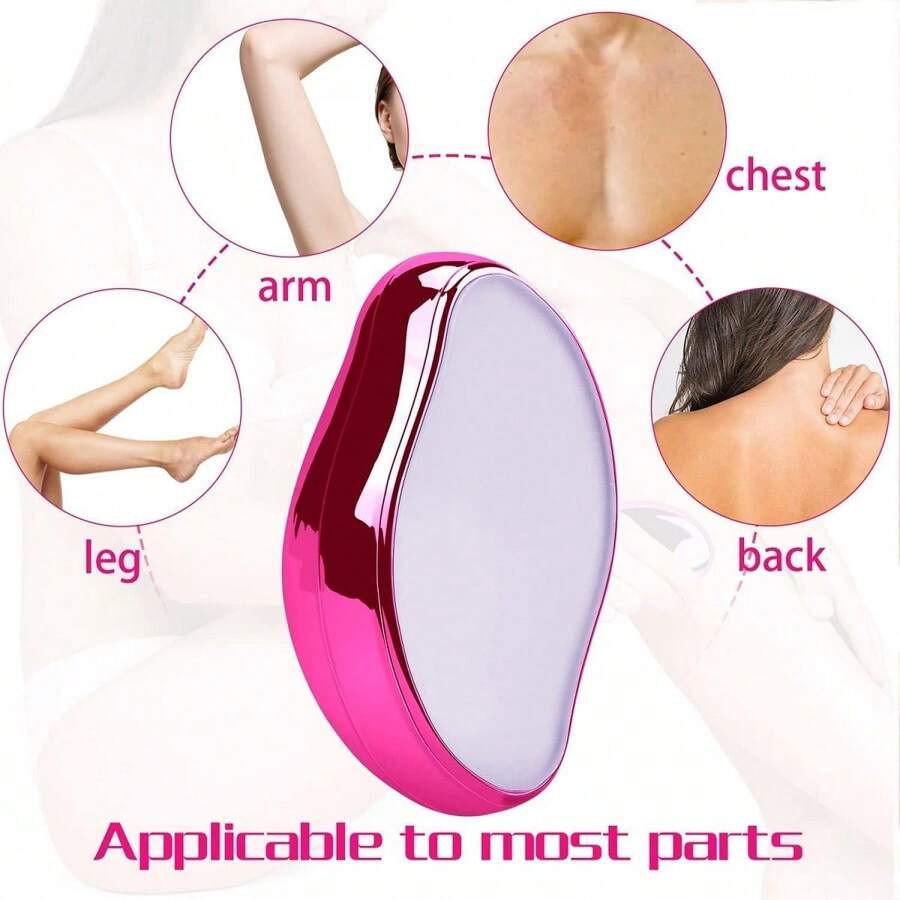Epilator Stone Reusable Hair Removal Crystal Exfoliation - 粉色 - 查看 1