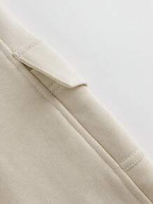 Boys' Outdoor Work Wear Style Pants With Multiple Pockets And Elastic Cuffs For Fall