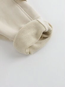 Boys' Outdoor Work Wear Style Pants With Multiple Pockets And Elastic Cuffs For Fall