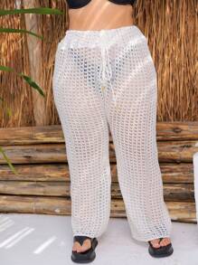 Plus Size Cover Ups - Màu be - Xem 6