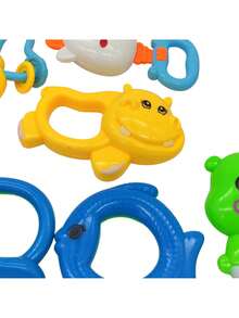 THE BABY SHOP Baby Rattle Set 8pz Animal Early Stimulation Toy - Multicolor - View 5