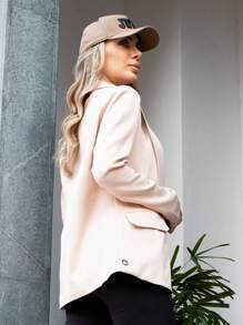 Women Blazers - Beige - View 7