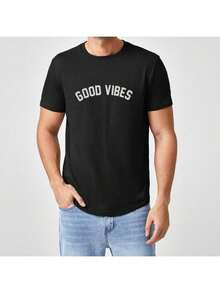 Men T-Shirts - 黑色 - 查看 2