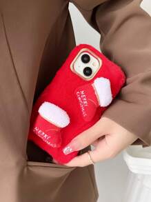 Funda De Teléfono Anti-caída Con Patrón De Árbol De Navidad - Verde - Ver 2