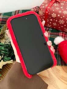 Funda De Teléfono Anti-caída Con Patrón De Árbol De Navidad - Verde - Ver 6
