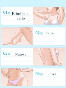 Crema Depilatoria + Loción Reparadora, Después de la Depilación, Cuidado de la Piel, No daña la piel. Para usar en axilas, rodillas, piernas, partes del cuerpo