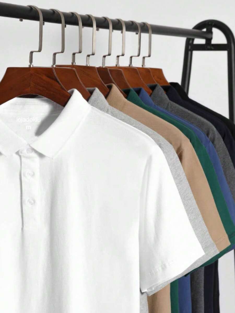 Men Polo Shirts - 彩色 - 查看 1