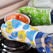 微波爐專用加厚耐熱防燙手套,廚房烘焙必備,隨機配送 - 彩色 - 查看 1