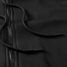 Men's Solid Color Hooded Zipper Sweatshirt Jacket - Beige - View 5