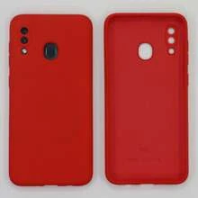 Case Capinha Aveludada Compatível com Galaxy A20/ A30 100% Silicone A 20 / A 30 - Vermelho - Visão 2