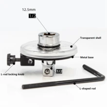 Torque Angle Gauge Wrench Adaptor Meter Pointer Dial Kilogram Scale Torque Graduated Ruler - White - View 3