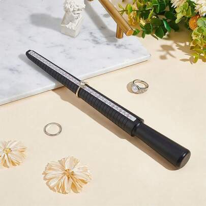 rango Anillo indicador negro Anillo Palo boda dedo tamaño medición anillos haciendo Herramienta