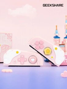 GeekShare 4pcs Heart & Star Shaped Button Protective Case Compatible With Switch/Oled/Lite - Multicolor - View 7