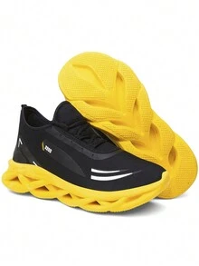 Men Sneakers - Màu Mù tạt vàng - Xem 5