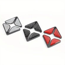 2入組黑色碳纖維風格車門邊緣防護防撞反光貼紙,車門保護器,車身裝飾 - 黑色 - 查看 8