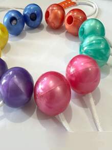 1pc Purple Pro-Clackers Ball, Clack Ball, Rattle Toy Ball For Shaking & Hitting - Purple - View 4