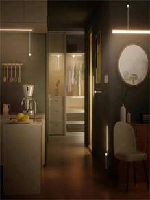 1pc Wireless Under Cabinet Led Light With Usb Charging, Motion Sensor Night Light For Cabinet, Wall Closet, Hallway, Stairway, Storage Room, Wardrobe - Multicolor - View 6