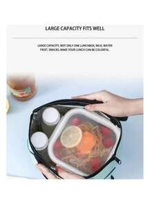 Bolsa Térmica Escolar Animalitos ideal para el Almuerzo Lonchera boxlunch - Naranja - Ver 6