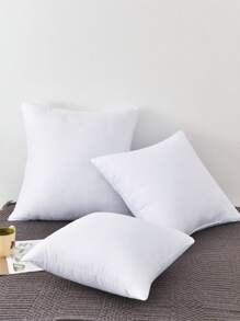 1 pieza Cojín decorativo liso color cuadrado - Blanco - Ver 7