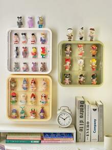 A Wall-mounted Blind Box Storage Box, Hand-made Building Block Blind Box Hand-made Storage Display Stand - Yellow - View 5