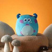 Miniso Disney Pixar Round Cute Plush Toy - Stitched Doll Pillow, Christmas Holiday Gift For Friends(James P.Sullivan) - Royal Blue - View 3