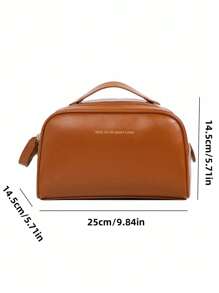 1pc Portable Pillow Style Women's Cosmetic Bag Travel Toiletry Pouch Makeup Organizer