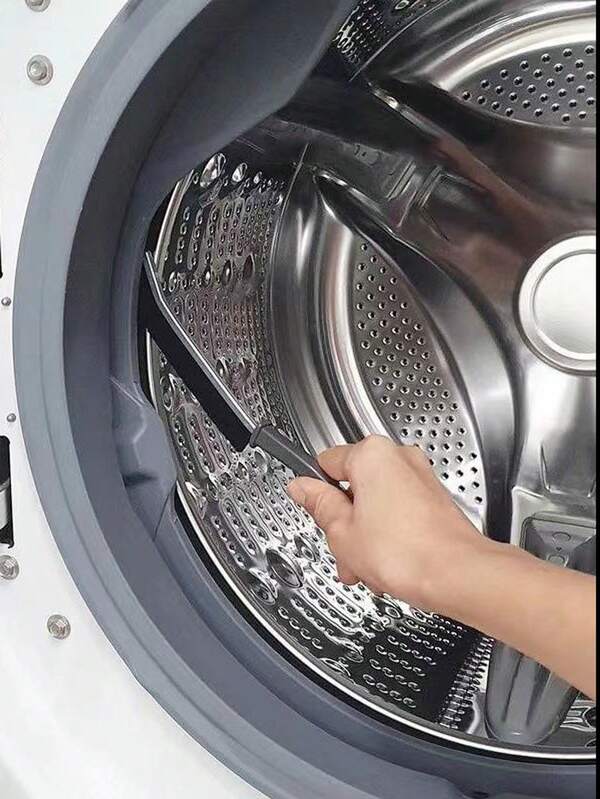 1pc Bathroom Crevice Brush, Kitchen Tile Corner Cleaning Brush, Window Groove Multi-Function Wall-Mounted Long Handle Hard Bristle Brush