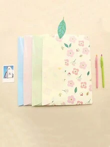 4pcs Random Cute Student Cartoon Waterproof Storage Bags For Office Supplies And Documents - Multicolor - View 7