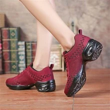 大尺碼女士舞蹈鞋,柔軟鞋底,增高效果,廣場舞鞋