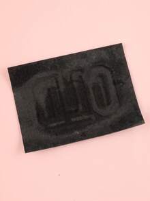 1入組英文口號刺繡貼片,適用於diy衣服、褲子、帽子、手提包、鞋子、手機殼裝飾,熱熔貼片 - 黑與白 - 查看 4