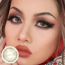 FRESH LADY Freshlady 返校隐形眼镜 Pupilentes Iris DNA Taylor Brown Hazel 彩色隐形眼镜 1 年抛型 万圣节服装 角色扮演