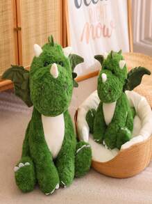 Dinosaur Egg Design Plush Toy - Army Green - View 1