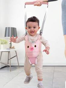2 In 1 Disassembly Adjustable Walking Baby Safety Harness With Waist Protection And Anti-Pull Rope - Pink - View 4