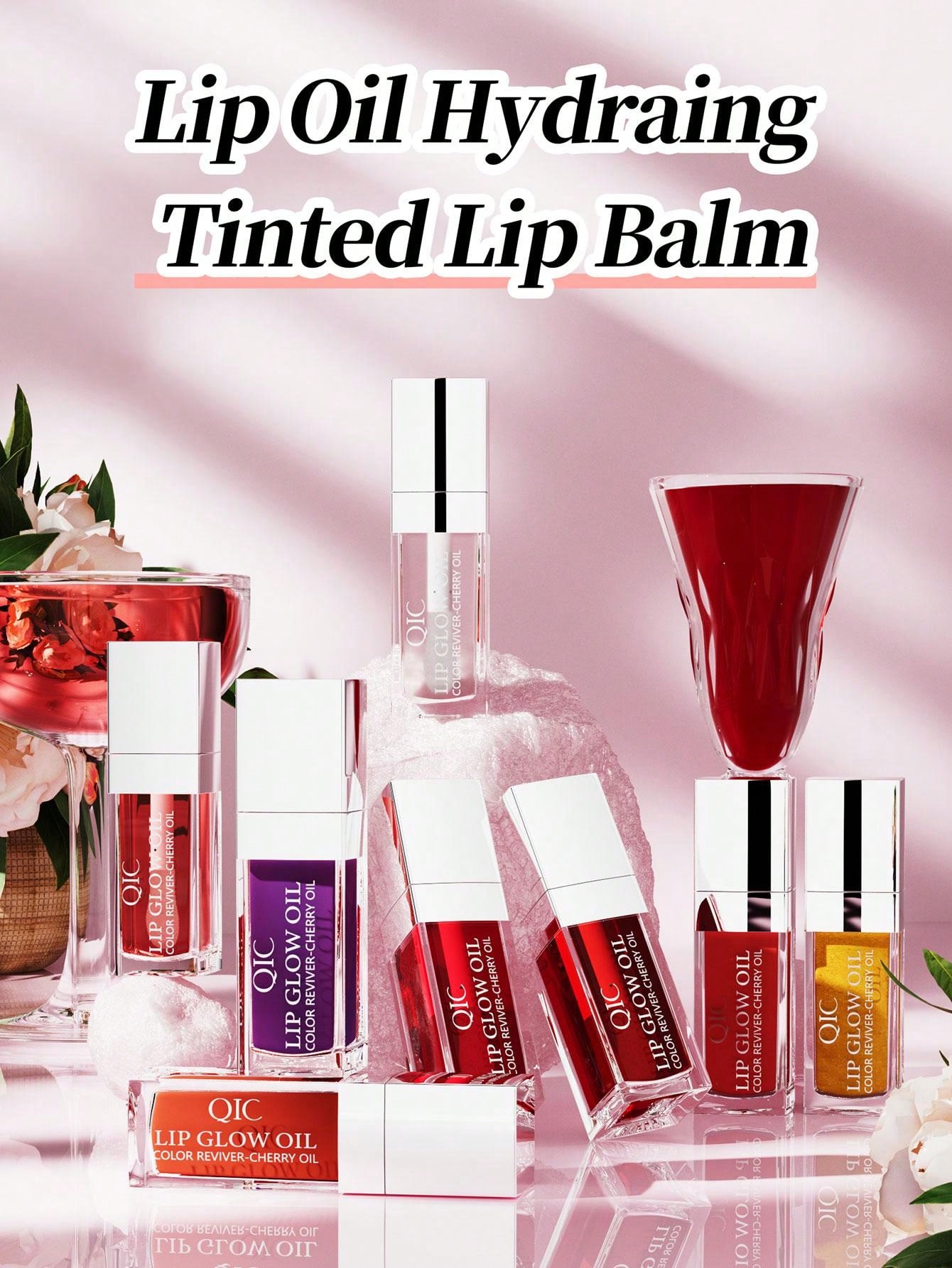 Lip Glow Oil,Moisturizing Repairing Lip Lines Prevents Dry Cracked Lips