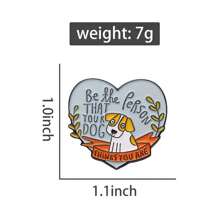 1pc Cartoon Dog Shaped Brooch With Anti-slip Design Clothing Accessory - Multicolor - View 6