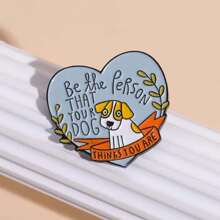 1pc Cartoon Dog Shaped Brooch With Anti-slip Design Clothing Accessory - Multicolor - View 5