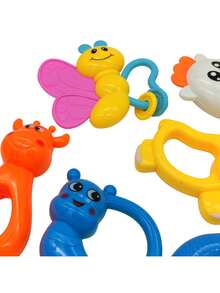 THE BABY SHOP Baby Rattle Set 8pz Animal Early Stimulation Toy - Multicolor - View 7
