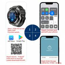 LIGE智慧手錶男士運動手錶/100米防水多功能休閒豪華手錶女士手錶禮品首選 - 黑色 - 查看 7