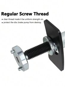 1入組汽車碟式煞車鉗活塞旋轉工具套件,適用於更換煞車片、撤回活塞及維修輪缸 - 銀色 - 查看 6