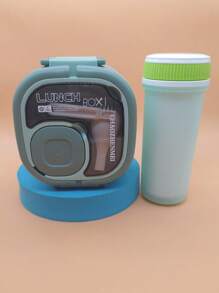 Set Lunch Box topper lonchera con botella de agua y cuchara - Verde - Ver 2