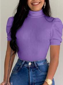 Women Tops - Violet Purple - View 2