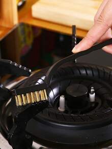 3入組家庭廚房爐灶清潔刷,適用於燃氣灶、抽油煙機、水槽、沟槽和小縫隙清洗